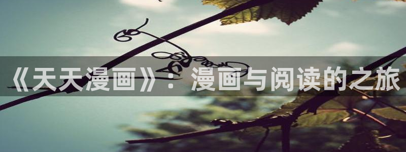 羞羞漫画怎么登陆：《天天漫画》：漫画与阅读的之旅